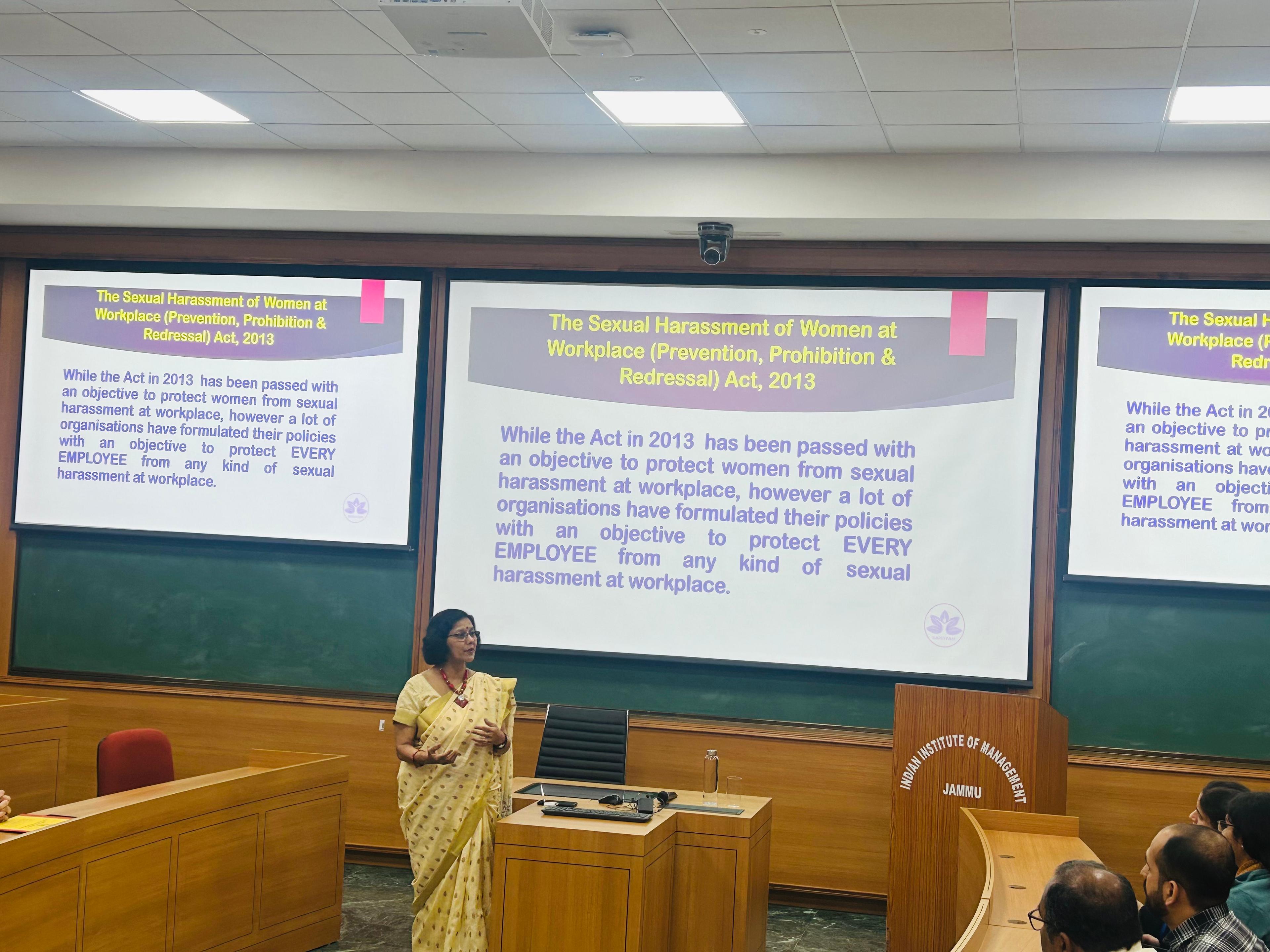 AWARENESS SESSION ON PREVENTION OF SEXUAL HARASSMENT AT WORKPLACE